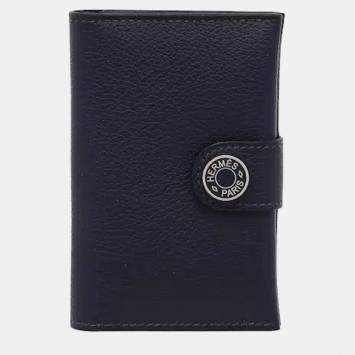 Pre Owned حامل بطاقات هيرميس إيفر كلر بلو نايت