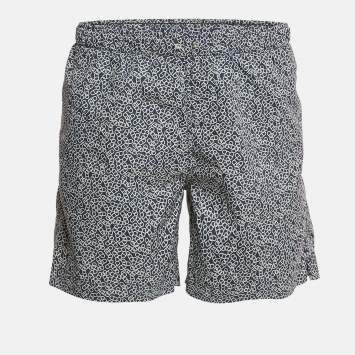 Hermes Blue Chain Print Nylon Swim Shorts L