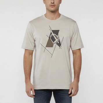 Pre Owned Hermes Grey Graphic Print Cotton Jersey Crewneck T-Shirt L