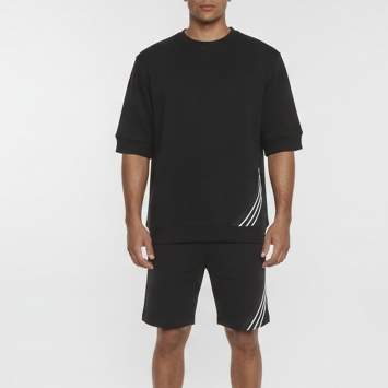 Pre Owned Hermes Black Cotton Knit Run H Crewneck T-Shirt XL