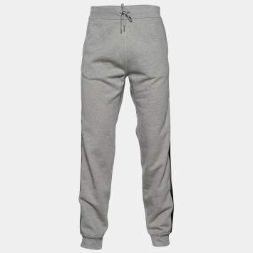 Pre Owned Hermes Grey Cotton Run H Jogging Pants L