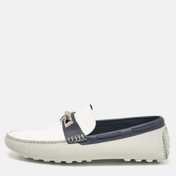 Hermes Multicolor Leather Irving Loafers Size 44