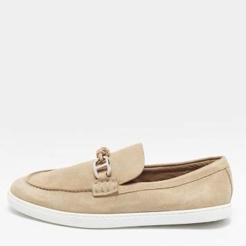 Pre Owned Hermès ignacio Size 40 Beige Suede Loafers
