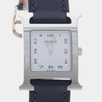 Pre Owned ساعة يد نسائية هيرمس هور إتش HH1.210 ستانلس ستيل كوارتز 21 مم