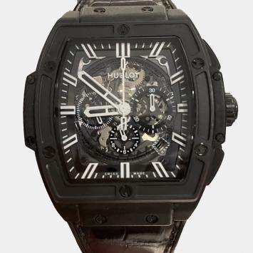 Hublot Black Ceramic Spirit of Big Bang 601.CI.0120.LR Automatic Men's Wristwatch 45 mm