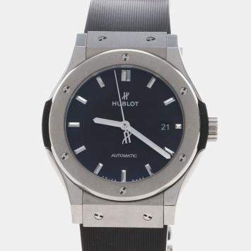 Pre Owned ساعة يد رجالية هوبلو فيوشن كلاسيك 542.NX.1171.LR أوتوماتيك تيتانيوم 42 مم