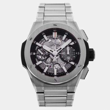Pre Owned Pre-Owned Hublot Big Bang Integral 451.NX.1170.NX Black Automatic Titanium Men's Wristwatch 42 mm