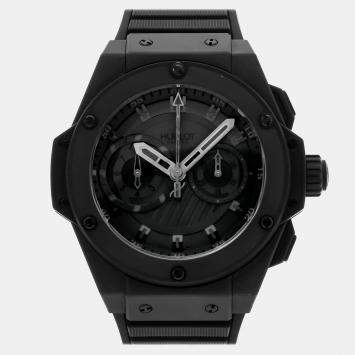 Pre Owned Pre-Owned Hublot Big Bang King Power "Foudroyante" 715.CI.1110.RX Black Automatic Ceramic Men's Wristwatch 48 mm