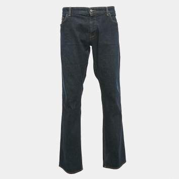 Pre Owned Hugo Boss Navy Blue Candiani Denim Jeans XXXL Waist 40"