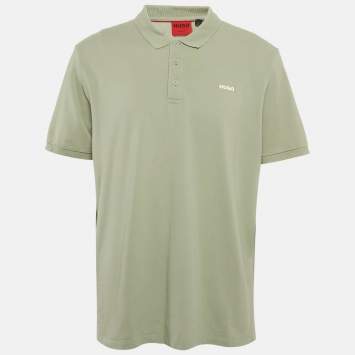 Hugo Boss Green Pique Cotton Polo T-Shirt XXL