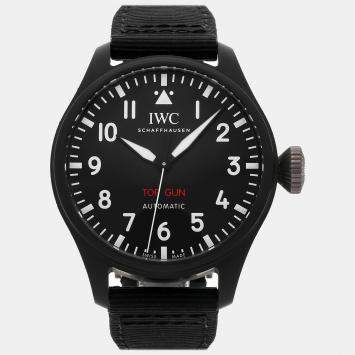 Pre Owned IWC Black Ceramic Pilot's IW3891-08 Automatic Men's Wristwatch 44 mm