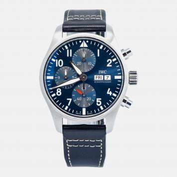IWC Pilot IW388101 Automatic Blue Stainless Steel Men's Wristwatch 41 mm