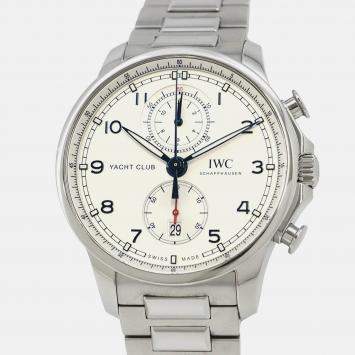 Pre Owned IWC Portuguese IW390702 Automatic Silver Stainless Steel Men's Wristwatch 44.6 mm