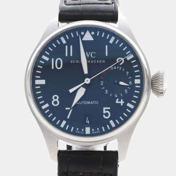 Pre Owned IWC Big Pilot IW500401Black Stainless Steel Automatic Men's Watches 46mm