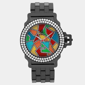 Jacob & Co Standard JC S18 Quartz Multicolor Dial Ceramic Men's Wristwatch 38 mm