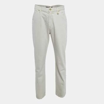 Pre Owned Jacquemus Light Beige Denim Le De Nimes Yelo Jeans L Waist 33"