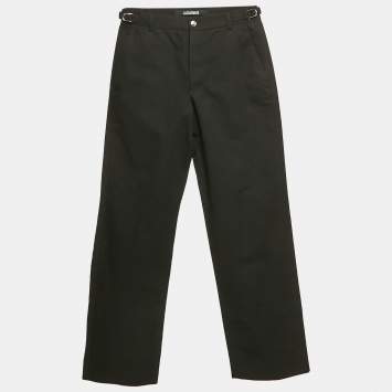Pre Owned Jacquemus Black Cotton Le Pantalon Pants S