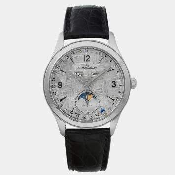 Jaeger LeCoultre Meteorite Stainless Steel Master Calender Q1558421 Automatic Men's Wristwatch 39 mm