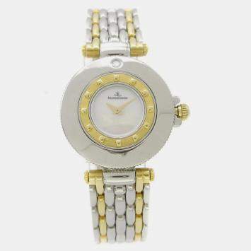Jaeger LeCoultre Silver Stainless Steel 441.5.01 Quartz Men's Wristwatch 24 mm