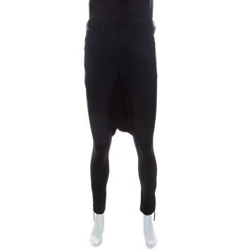 Pre Owned Jean Paul Gaultier Black Stretch Jodhpur Trousers S