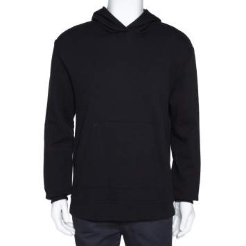 Pre Owned John Elliott Black Cotton Terry Jersey Hoodie M