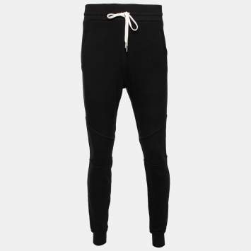 Pre Owned John Elliott Black Cotton Escobar Slim Fit Joggers M