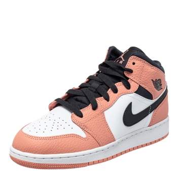 Pre Owned Air Jordan 1 Mid Pink Quartz Sneakers Size 39