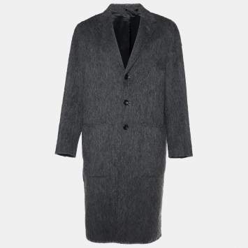 Pre Owned Joseph Graphite Grey Double Alpaca Kinsford Coat XL