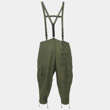 مملوكة مسبقًا بنطلون جونيه واتانابي قطن كوم دي جارسونز x جان ميشيل باسكيا كروبد مقاس صغير