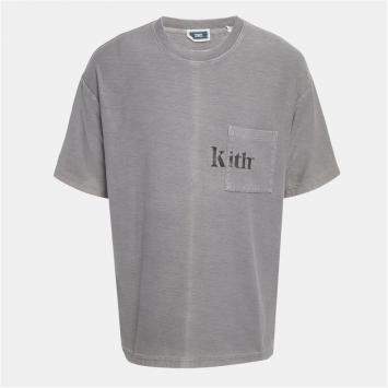 Pre Owned Kith Grey Jersey Quinn T-Shirt L