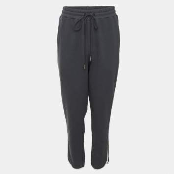 Pre Owned Kith Ash Blue/White Jersey Drawstring Track Pants XL