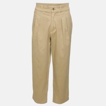 Pre Owned Kith Khaki Stretch Cotton Pants XXL