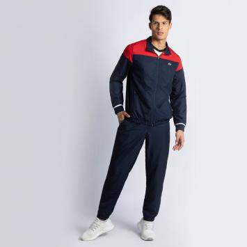 Pre Owned Lacoste Multicolor Lettered Colourblock Tennis Tracksuit M (Available for UAE Customers Only)