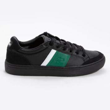 Pre Owned Lacoste Multicolor Courtline Leather Trainers UK 9 (Available for UAE Customers Only)