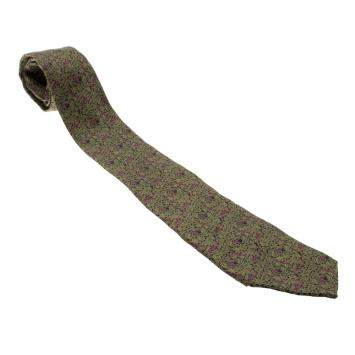 Pre Owned Lanvin Floral Pattern Printed Silk Tie