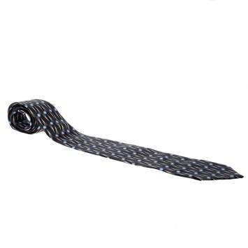 Pre Owned Lanvin Geometric and Floral Print Traditional Silk Tie