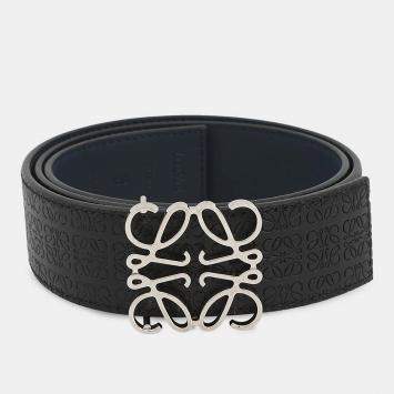 مملوكة مسبقًا Loewe Repeat Anagram Belt Reversible Size 85/34 Black/Navy