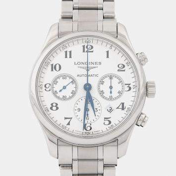 Pre Owned Longines Master Collection L2.759.4.78.6 Silver Stainless Steel Automatic Men's Watches 42mm