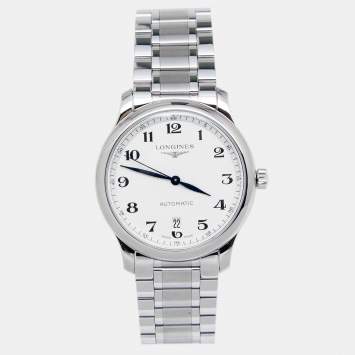 Pre Owned Longines Silver Stainless Steel Master Collection L2.628.4 Men's Wristwatch 38.5 MM