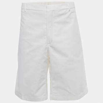 مملوكة مسبقًا Loro Piana White Cotton Hyannis Bermuda 5XL