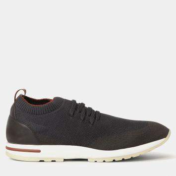 Pre Owned Loro Piana 360 LP Flexy Walk 41 Eigengrau Wool Sneakers