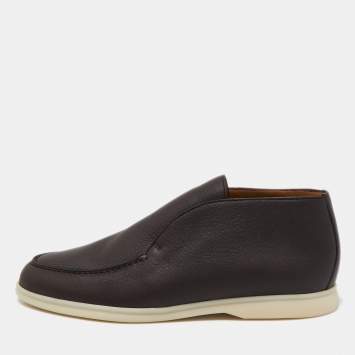 Pre Owned Loro Piana Beige Suede Open Walk Chukka Boots Size 45