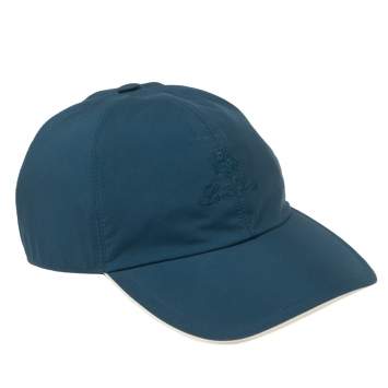 Pre Owned Loro Piana Navy Blue Storm System Baseball Cap XL