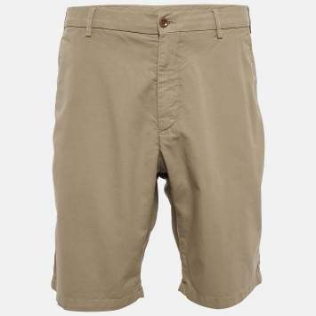 مملوكة مسبقًا Loro Piana Green Cotton Shorts 3XL