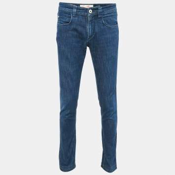 Pre Owned Loro Piana Blue Denim 5 Tasche Slim Jeans S Waist 32"