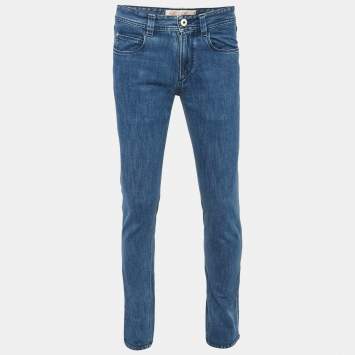 Pre Owned Loro Piana Blue Denim Tasche Slim Jeans S Waist 32"