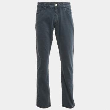 Pre Owned Loro Piana Blue Denim Regular Fit Pants XXL