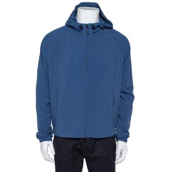 Pre Owned Loro Piana Blue Regatta Deck Rain Jacket L