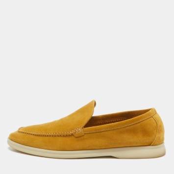 Pre Owned Loro Piana Brown Suede Summer Walk Loafers Size 43