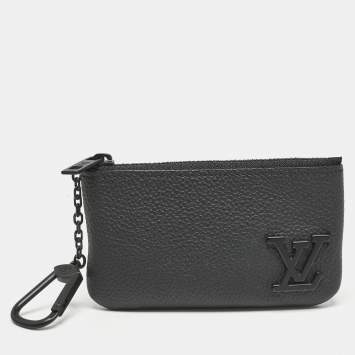Louis Vuitton Black Aerogram Leather Key Pouch